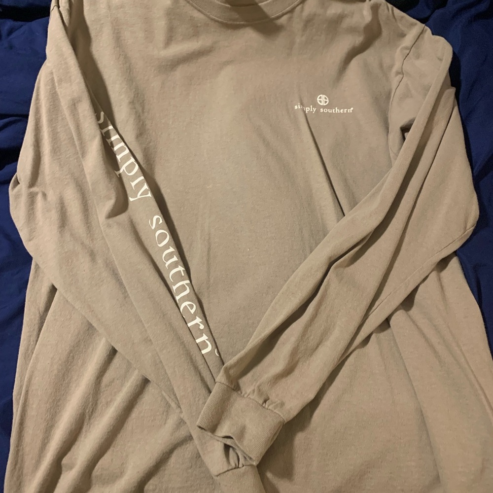 Simply Southern Women’s Tan Long Sleeve Shirt